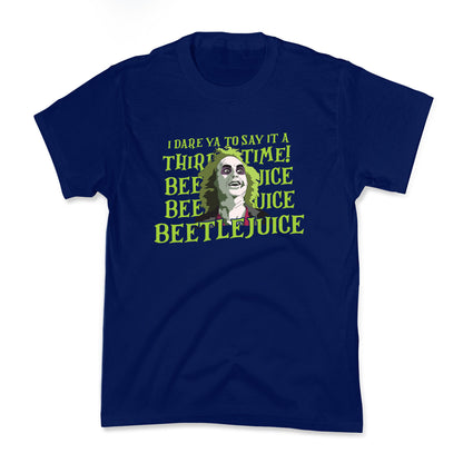 Beetlejuice I Dare Ya Kids Tee