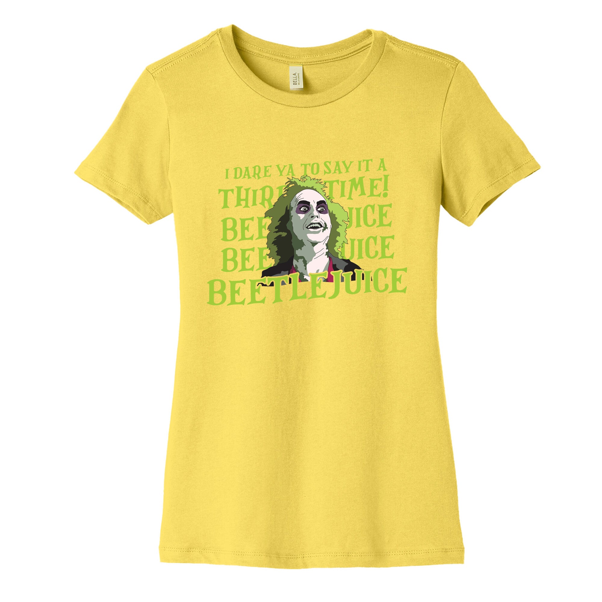 Beetlejuice I Dare Ya Womens Cotton Tee
