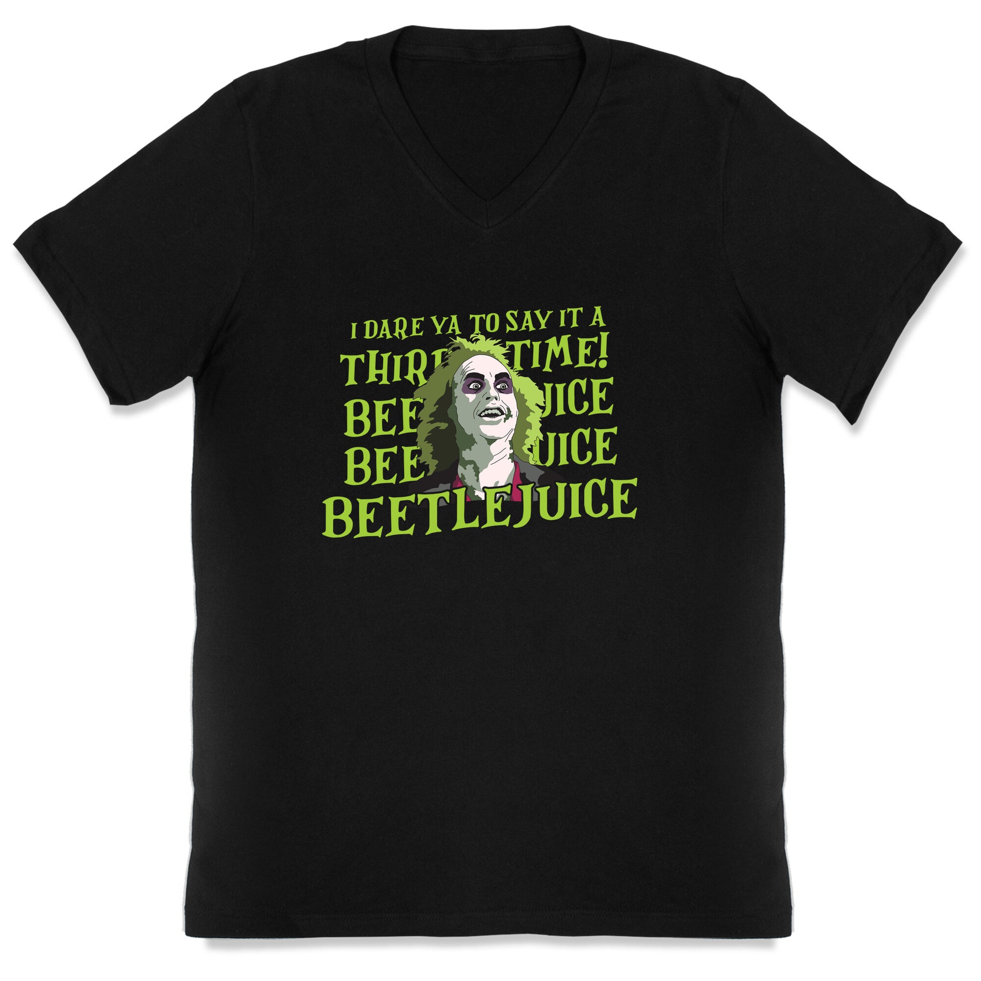 Beetlejuice I Dare Ya V-Neck