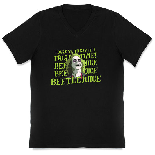 Beetlejuice I Dare Ya V-Neck