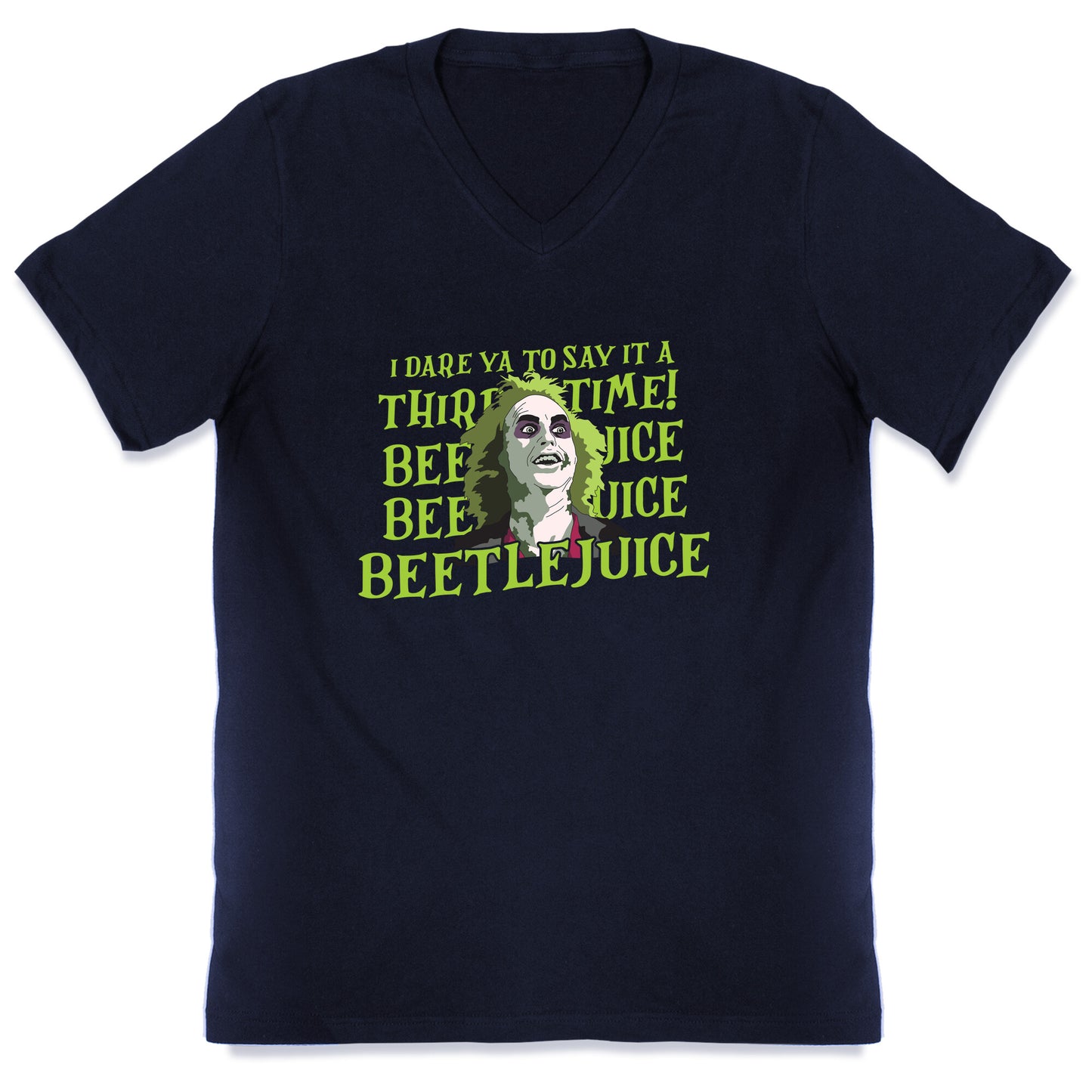 Beetlejuice I Dare Ya V-Neck