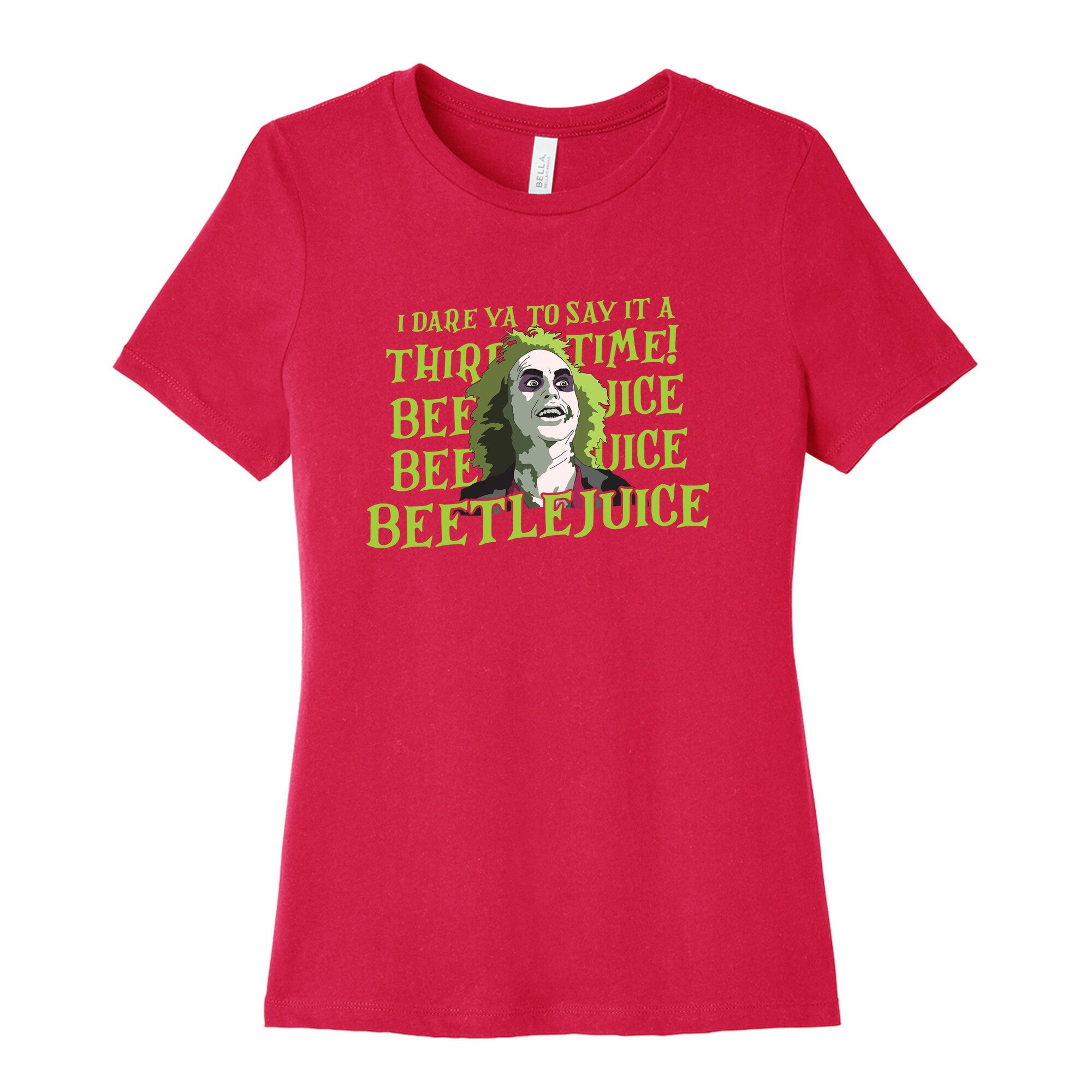 Beetlejuice I Dare Ya Womens Cotton Tee