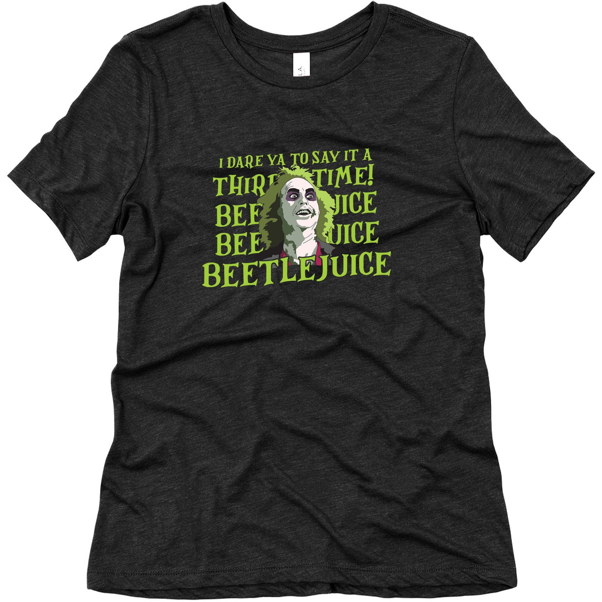 Beetlejuice I Dare Ya Womens Triblend Tee