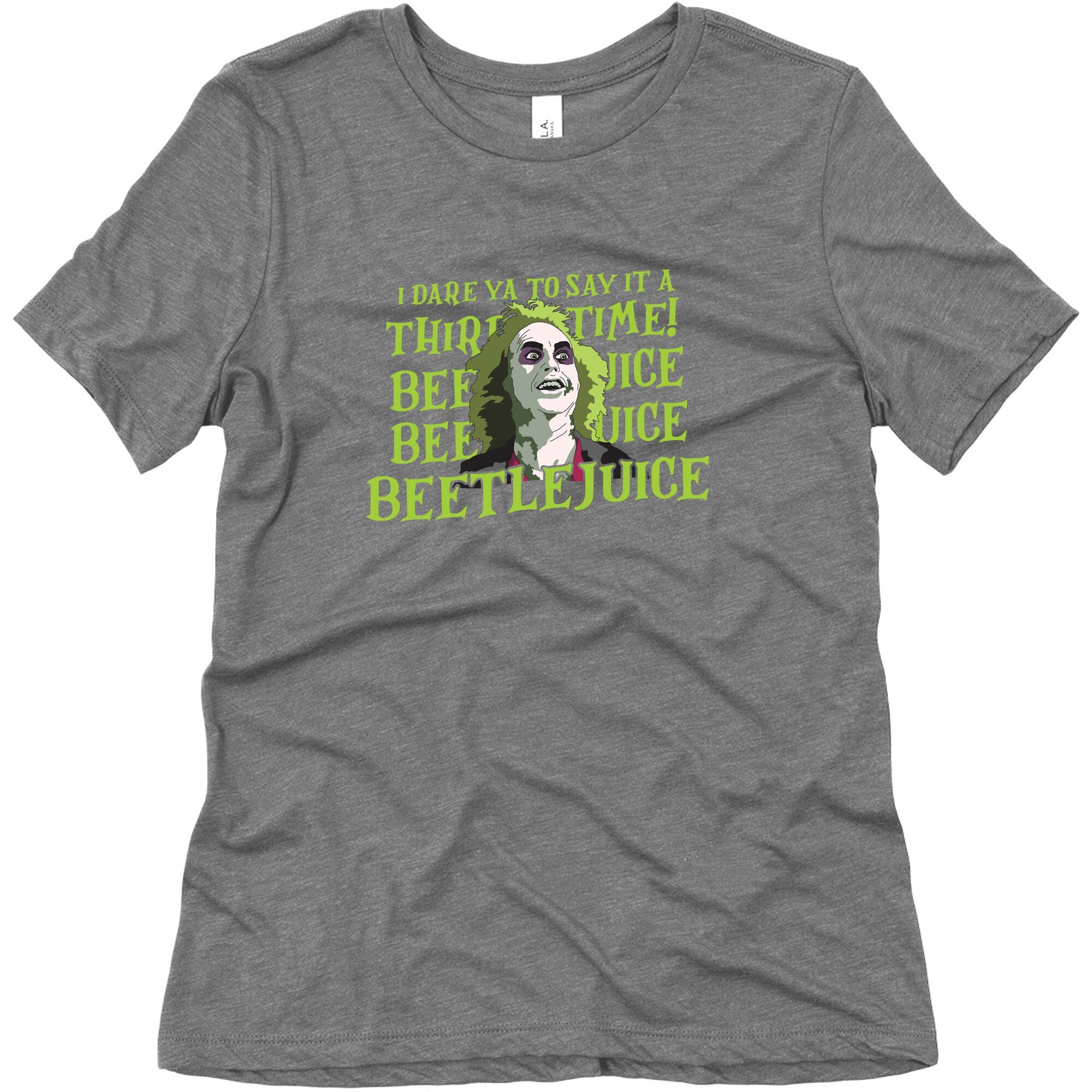 Beetlejuice I Dare Ya Womens Triblend Tee