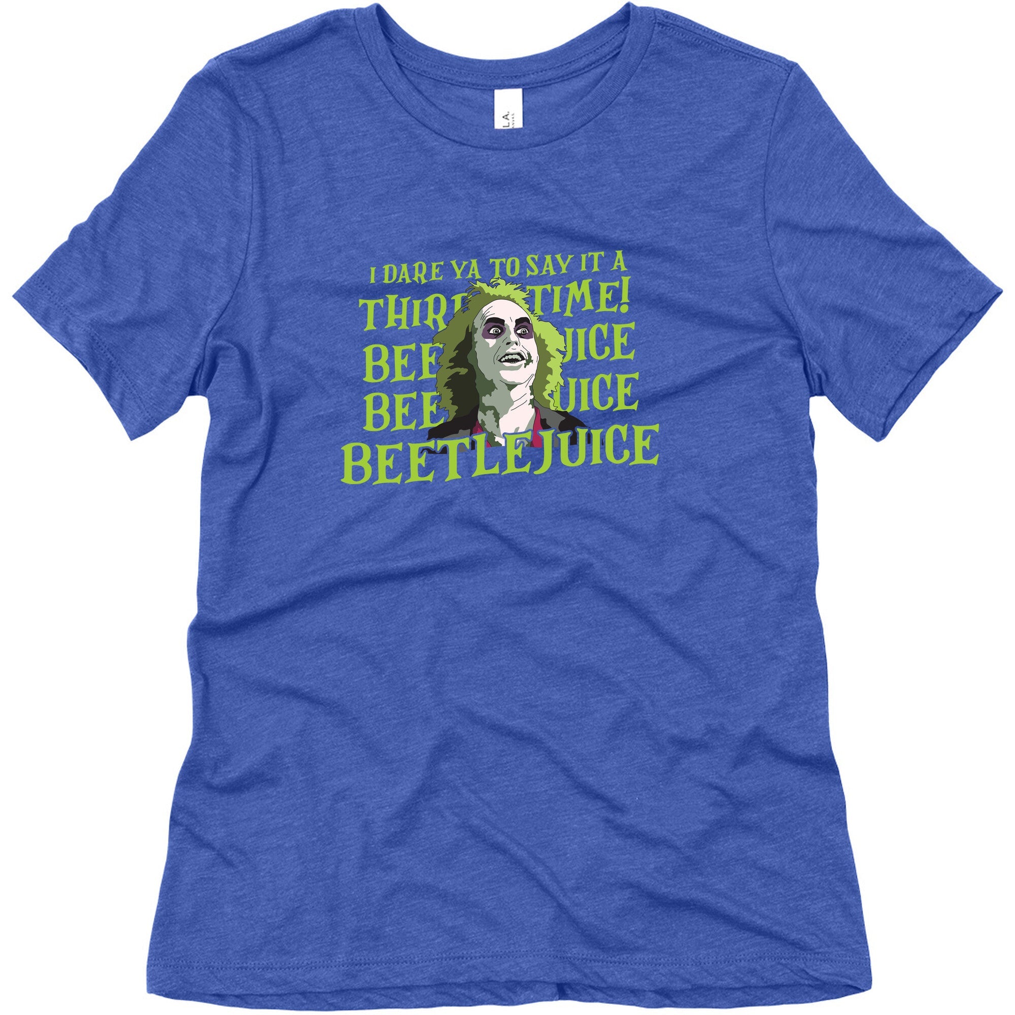 Beetlejuice I Dare Ya Womens Triblend Tee
