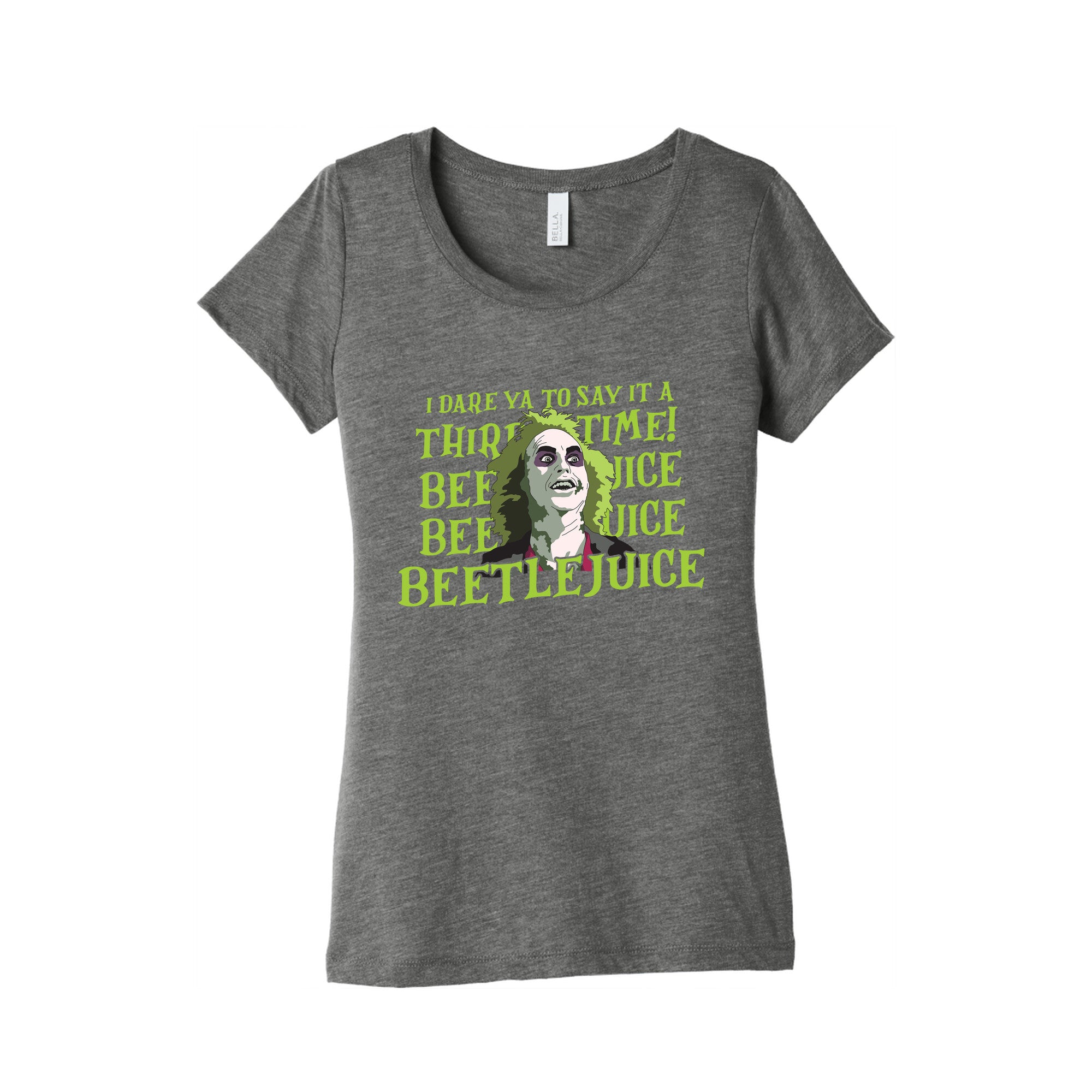 Beetlejuice I Dare Ya Womens Triblend Tee
