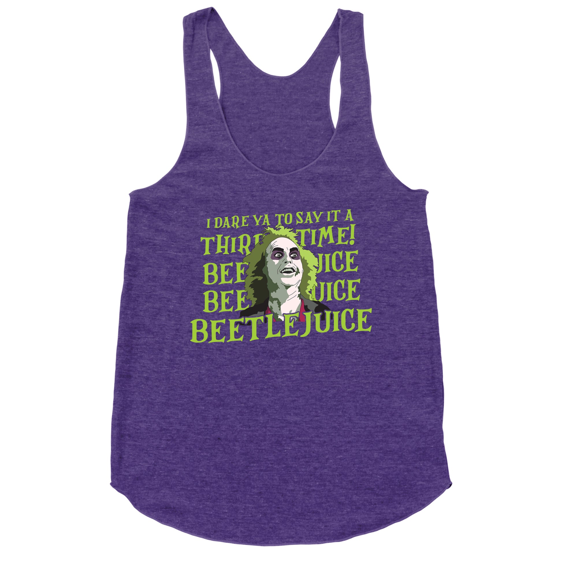 Beetlejuice I Dare Ya Racerback Tank