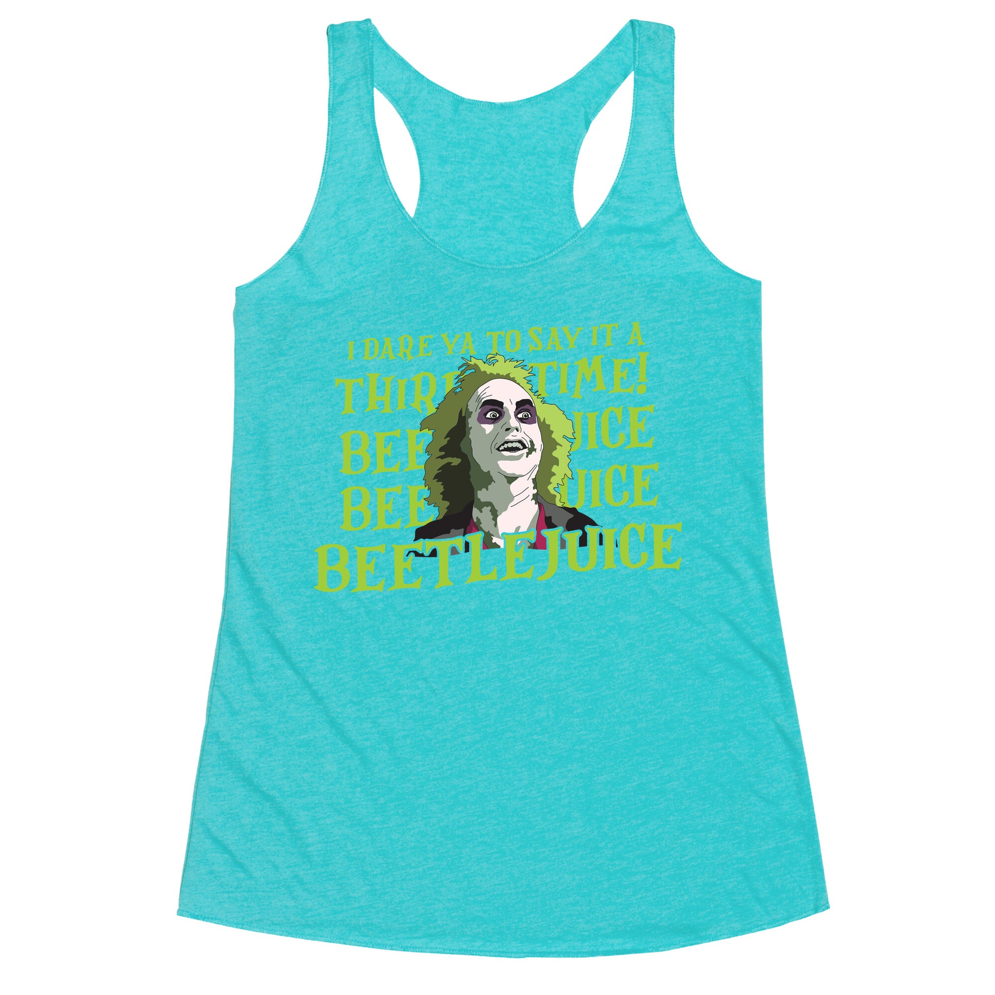 Beetlejuice I Dare Ya Racerback Tank