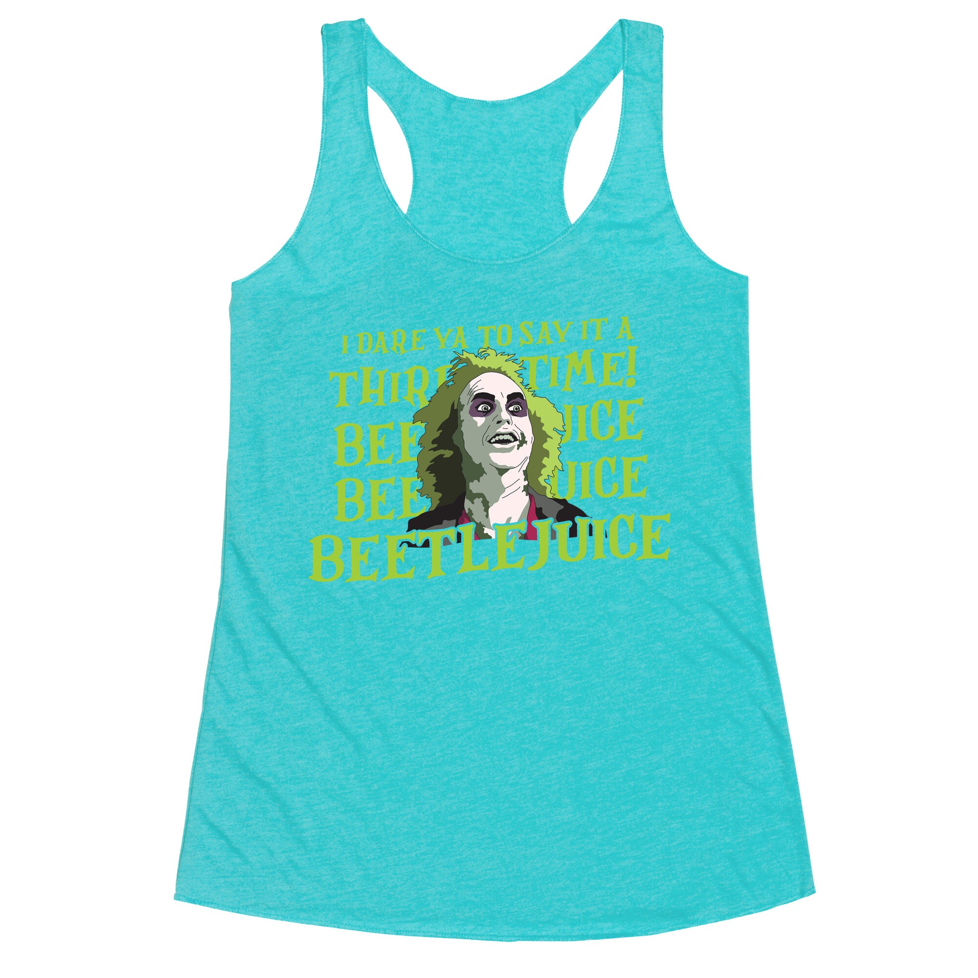 Beetlejuice I Dare Ya Racerback Tank