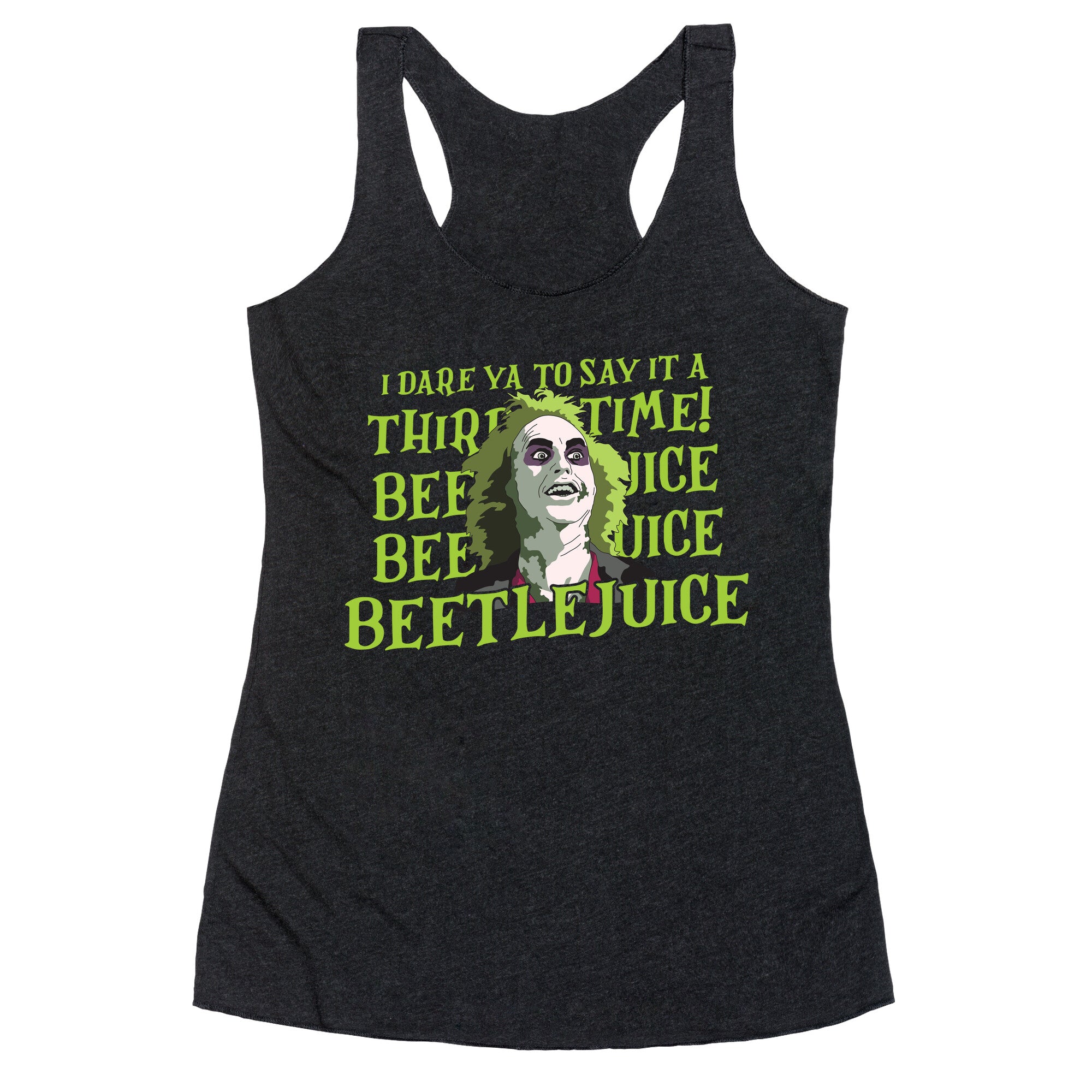 Beetlejuice I Dare Ya Racerback Tank
