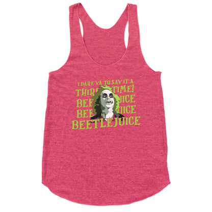 Beetlejuice I Dare Ya Racerback Tank