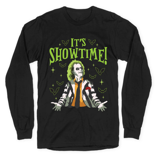 Beetlejuice Its Showtime Longsleeve Tee