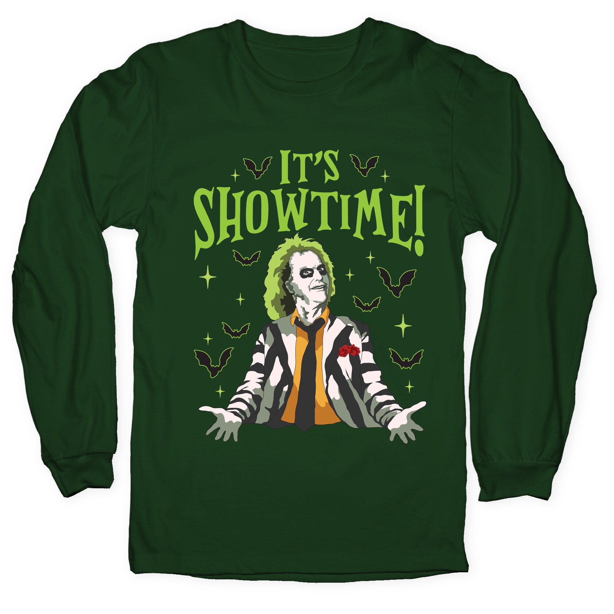 Beetlejuice Its Showtime Longsleeve Tee