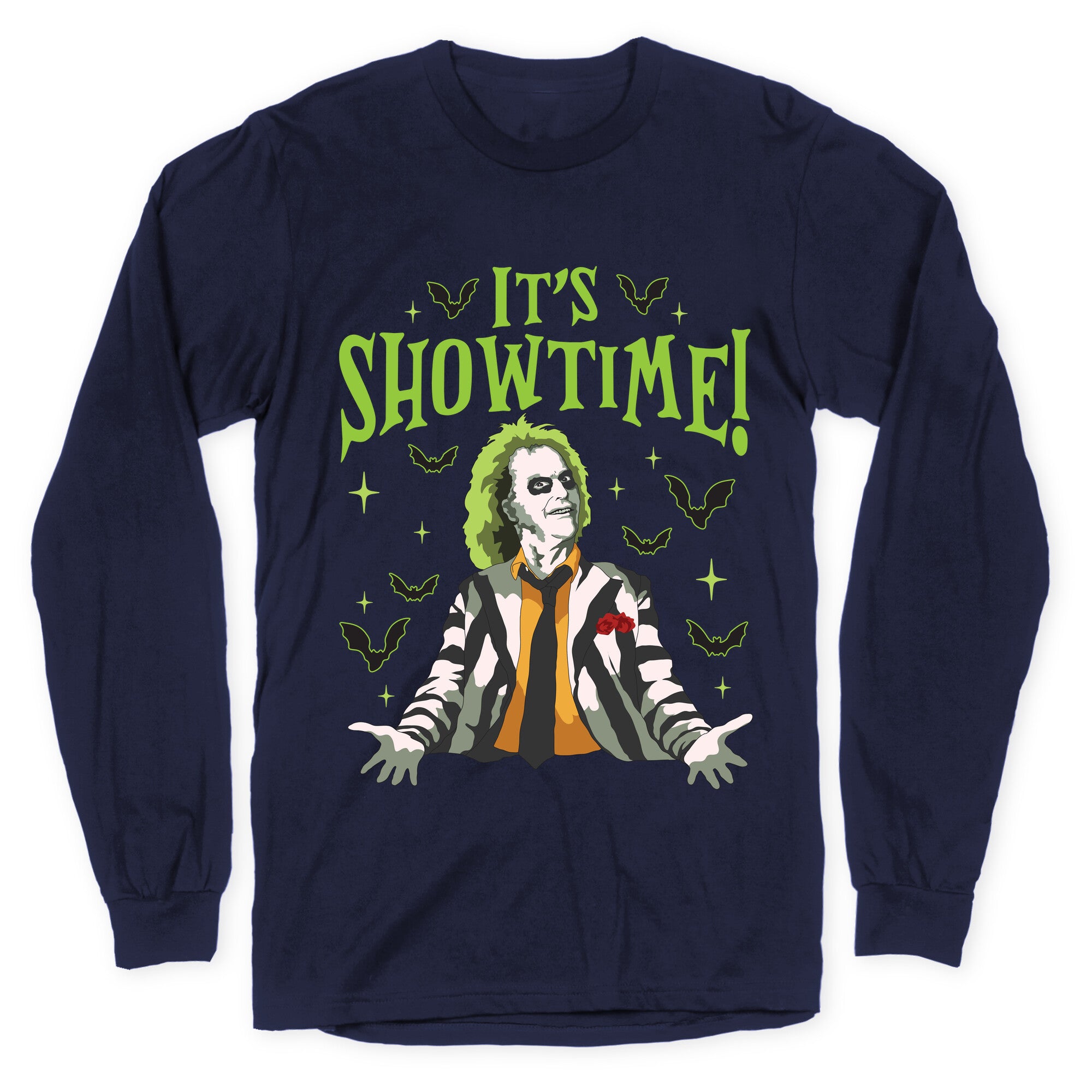Beetlejuice Its Showtime Longsleeve Tee