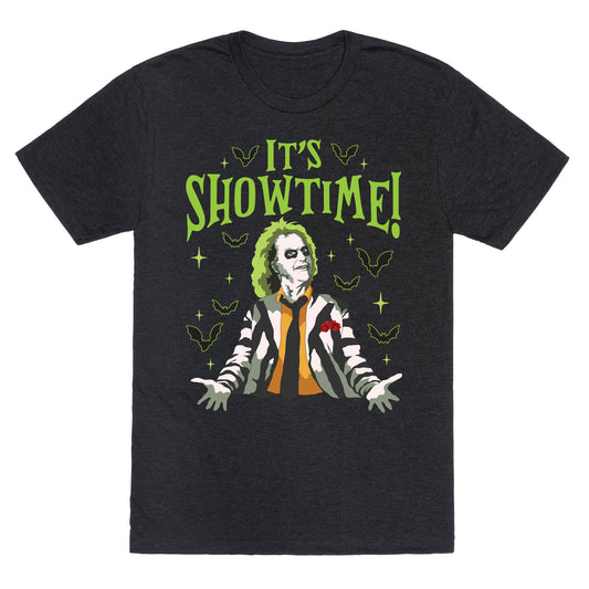 Beetlejuice Its Showtime Unisex Triblend Tee
