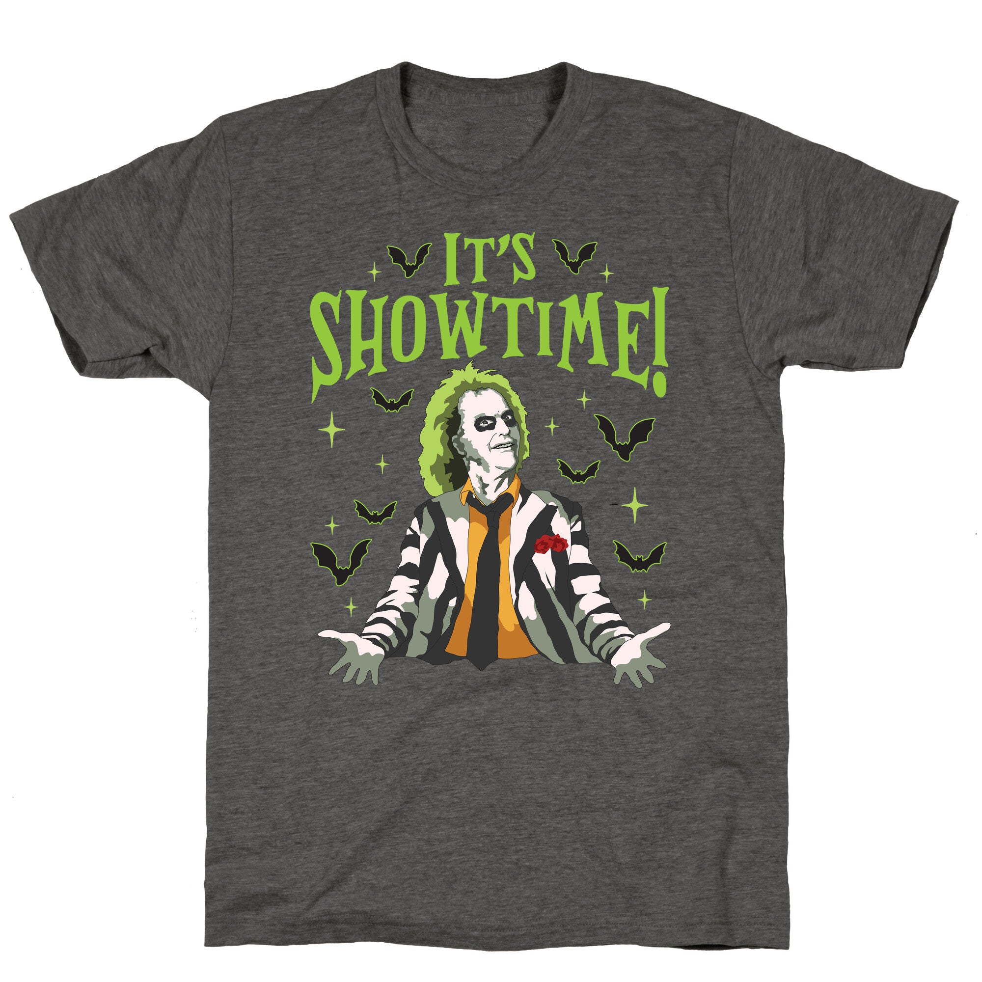 Beetlejuice Its Showtime Unisex Triblend Tee