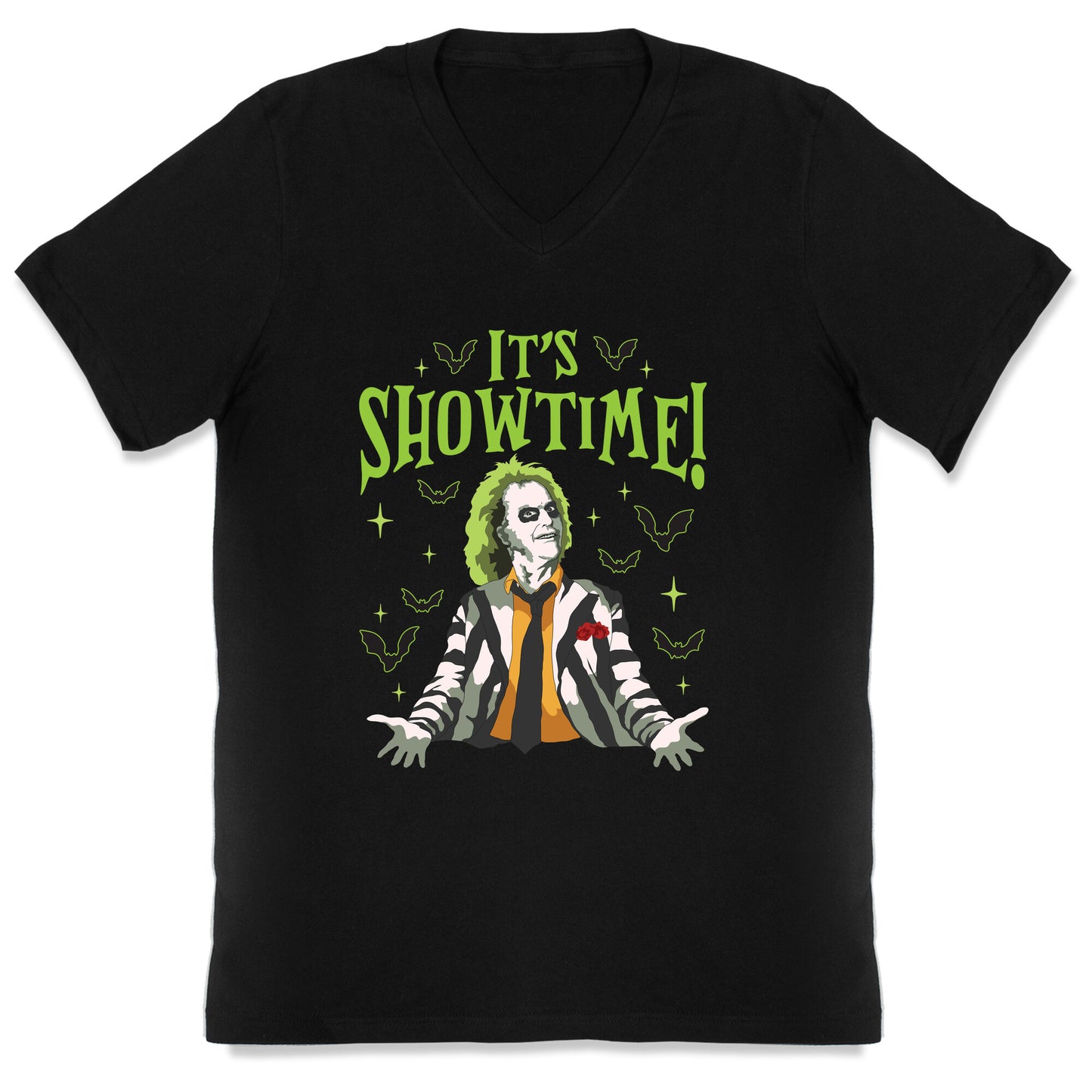 Beetlejuice Its Showtime V-Neck