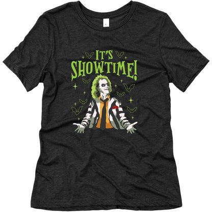 Beetlejuice Its Showtime Womens Triblend Tee