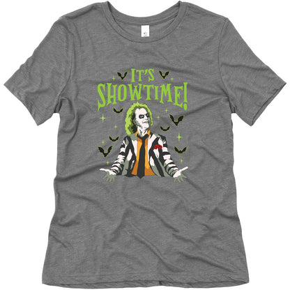 Beetlejuice Its Showtime Womens Triblend Tee