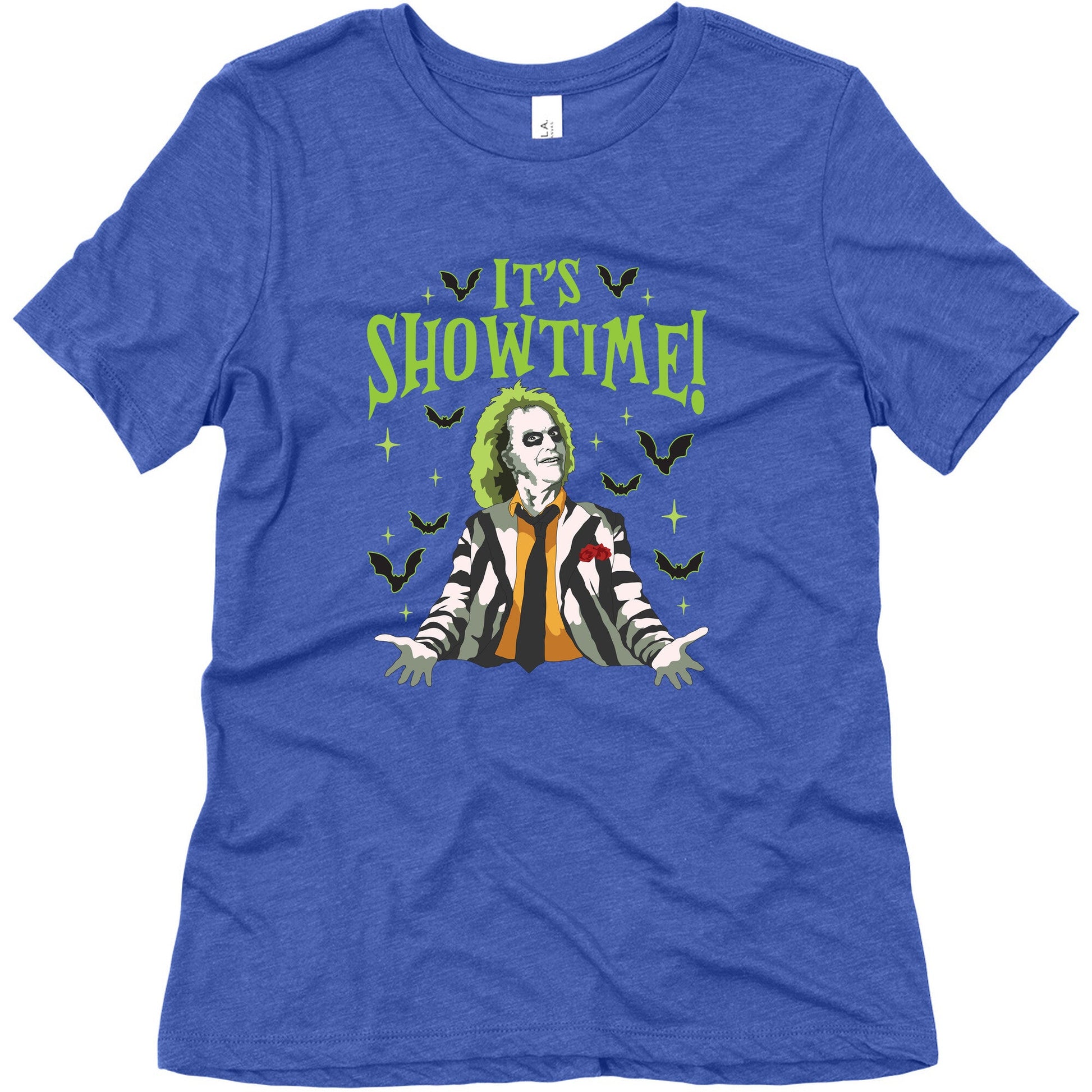 Beetlejuice Its Showtime Womens Triblend Tee