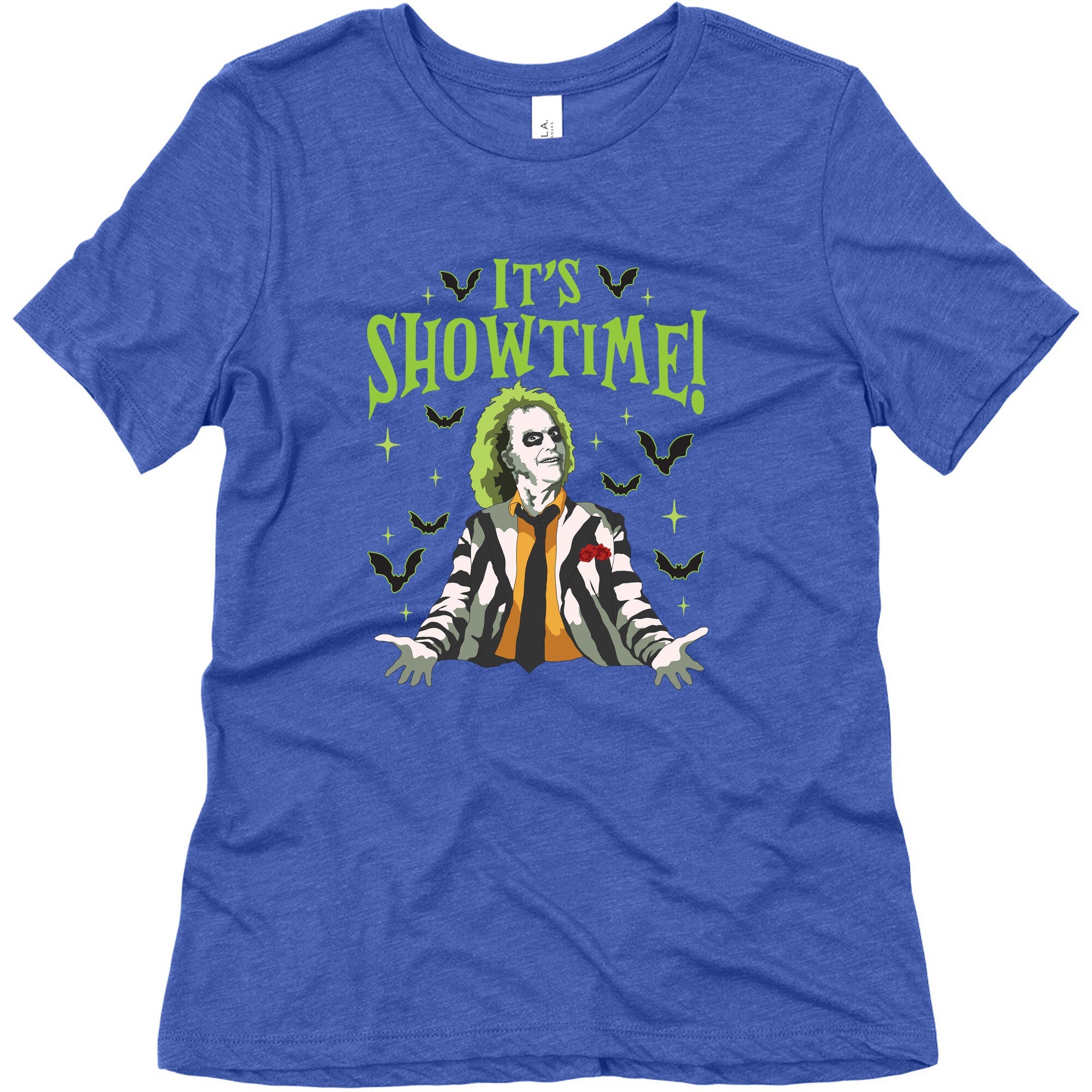 Beetlejuice Its Showtime Womens Triblend Tee