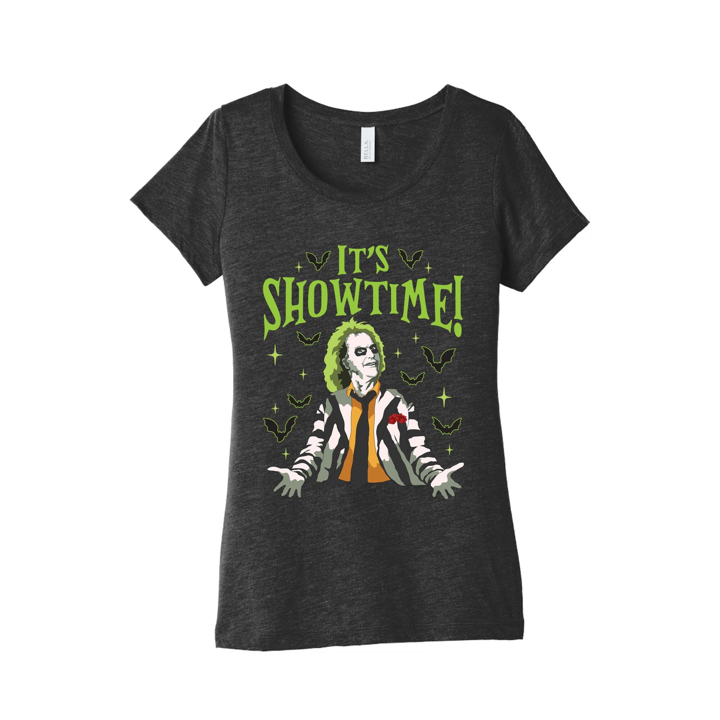 Beetlejuice Its Showtime Womens Triblend Tee