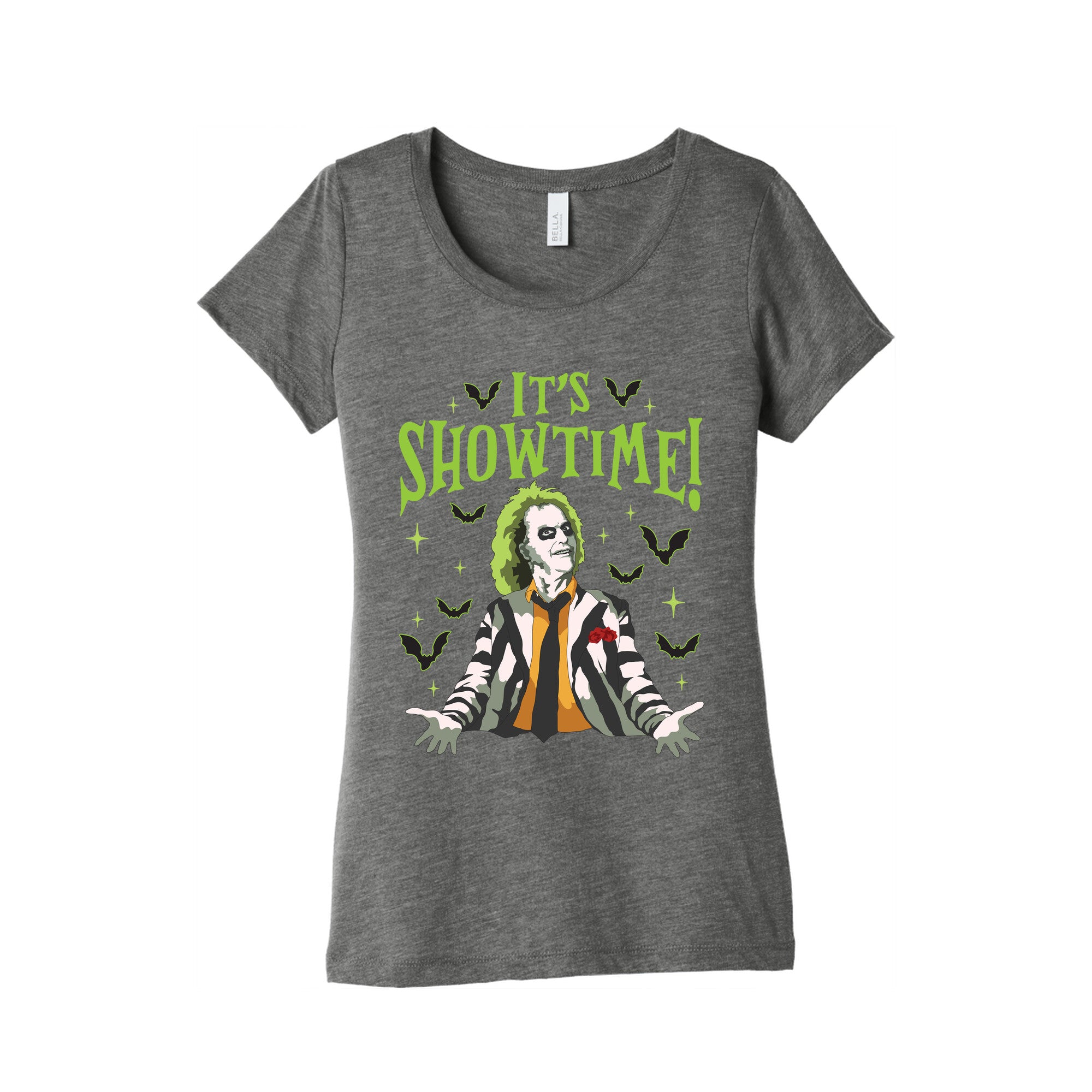 Beetlejuice Its Showtime Womens Triblend Tee