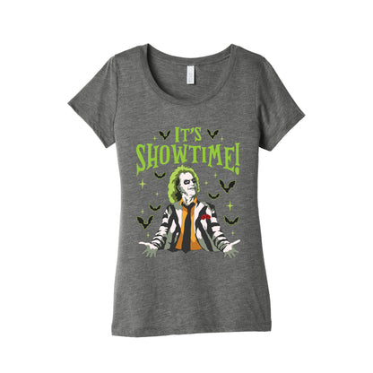 Beetlejuice Its Showtime Womens Triblend Tee