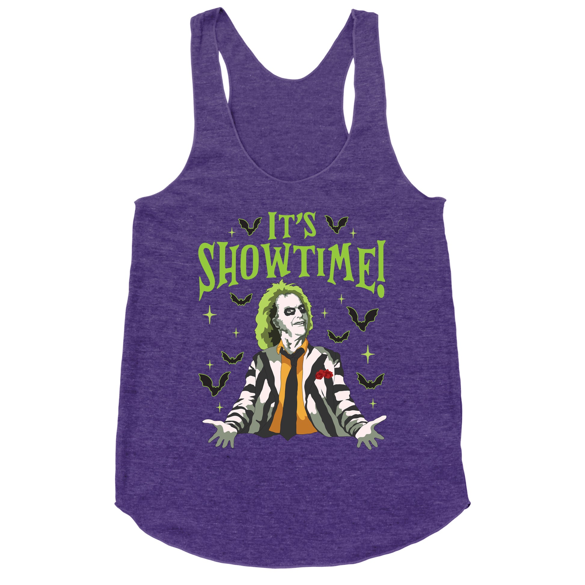 Beetlejuice Its Showtime Racerback Tank