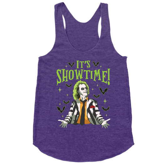 Beetlejuice Its Showtime Racerback Tank