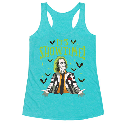 Beetlejuice Its Showtime Racerback Tank