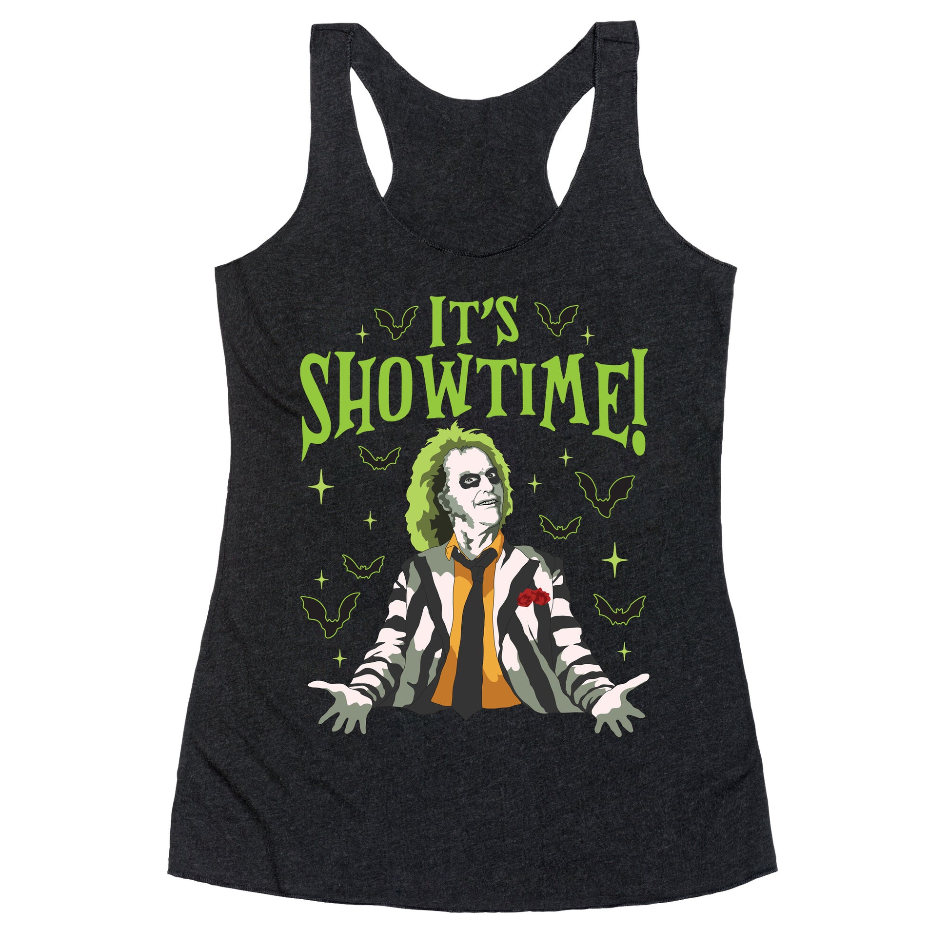 Beetlejuice Its Showtime Racerback Tank