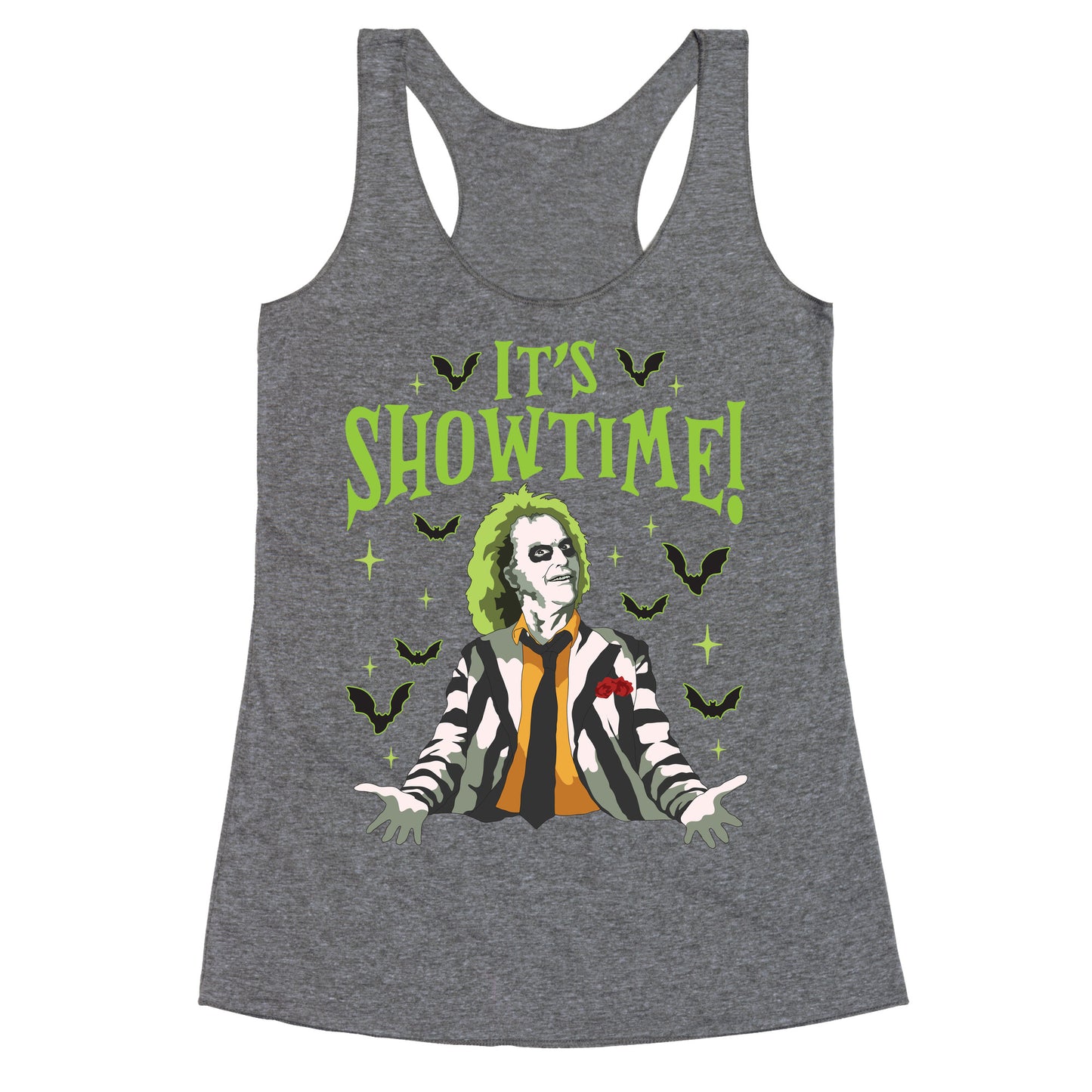 Beetlejuice Its Showtime Racerback Tank