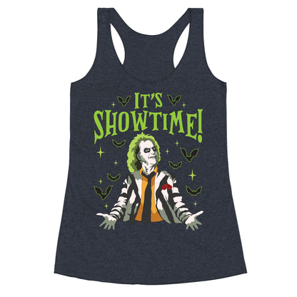 Beetlejuice Its Showtime Racerback Tank