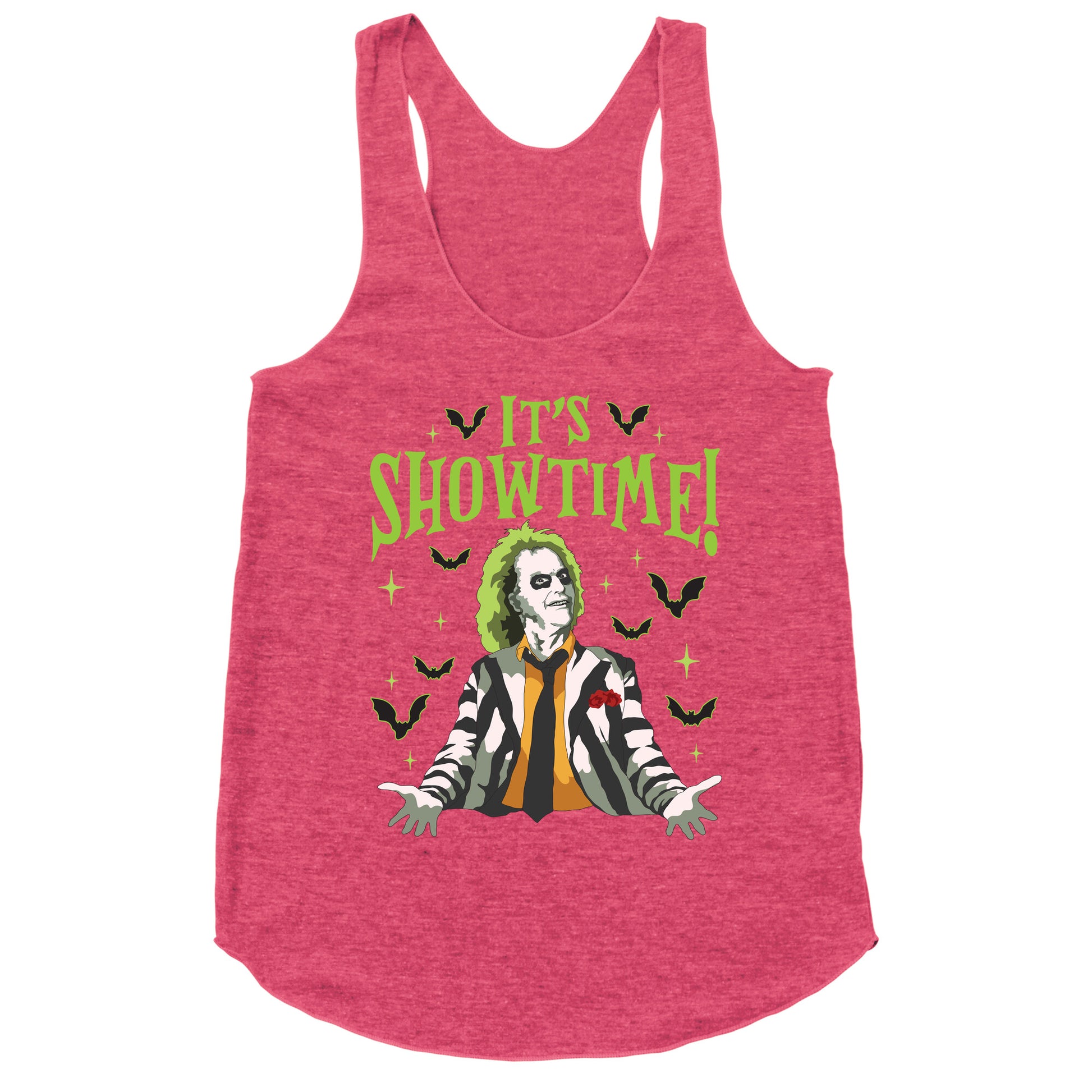 Beetlejuice Its Showtime Racerback Tank