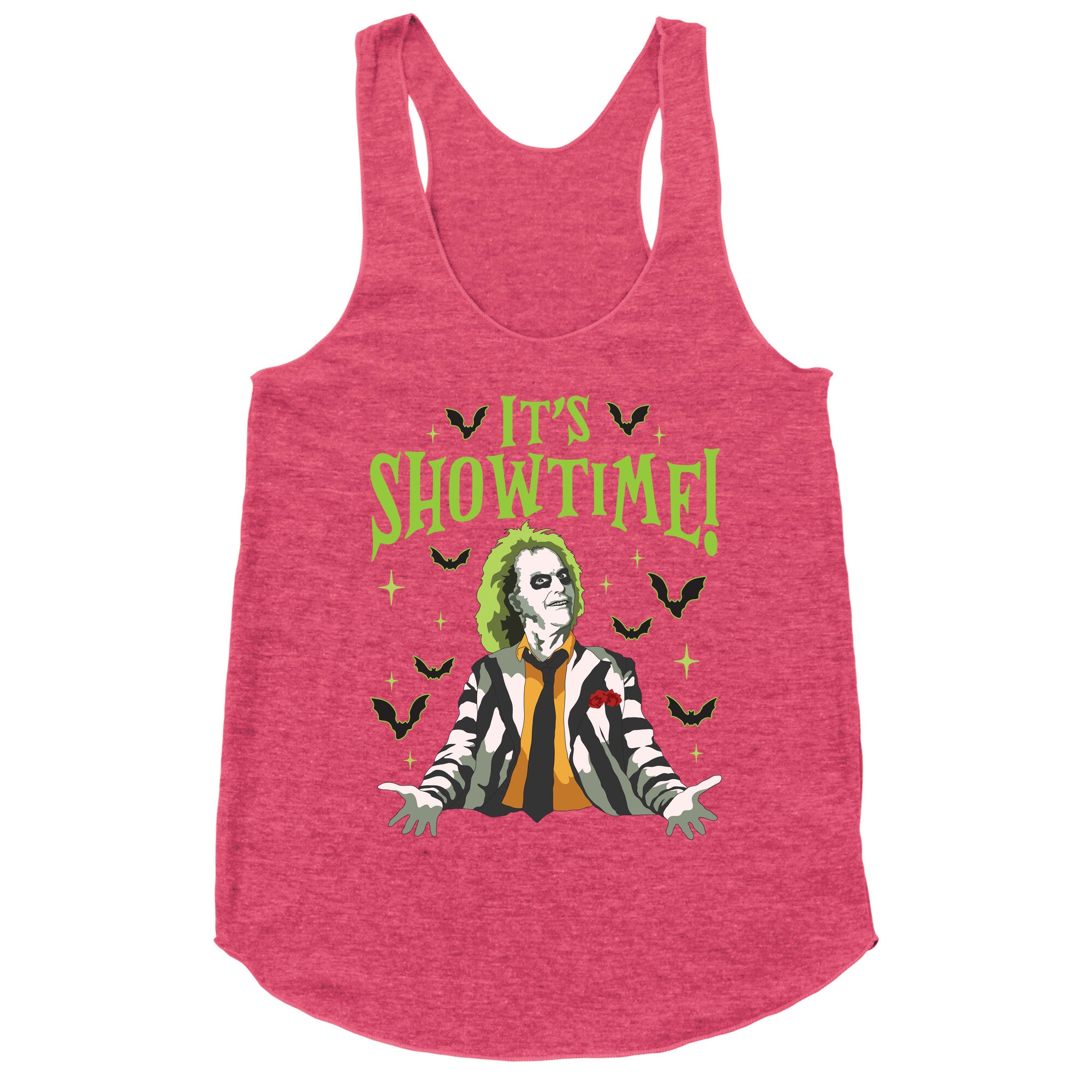 Beetlejuice Its Showtime Racerback Tank
