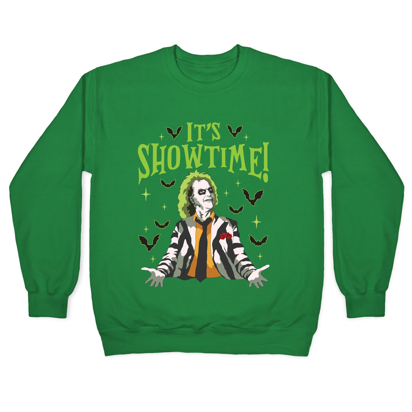 Beetlejuice Its Showtime Crewneck Sweatshirt