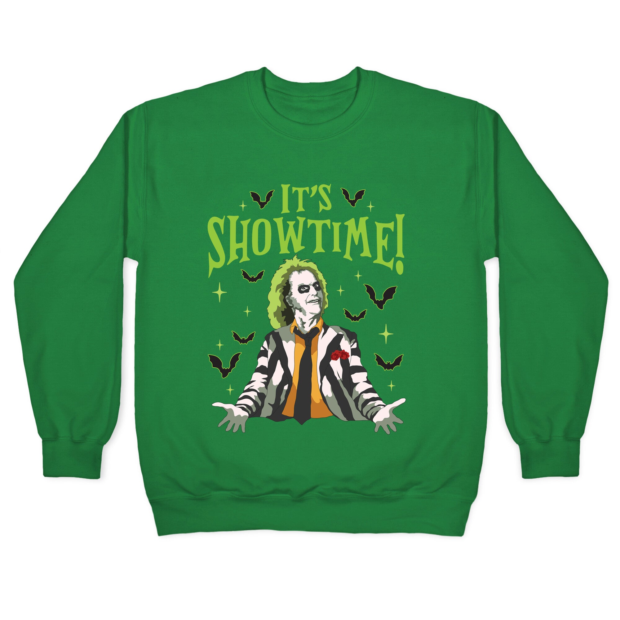 Beetlejuice Its Showtime Crewneck Sweatshirt