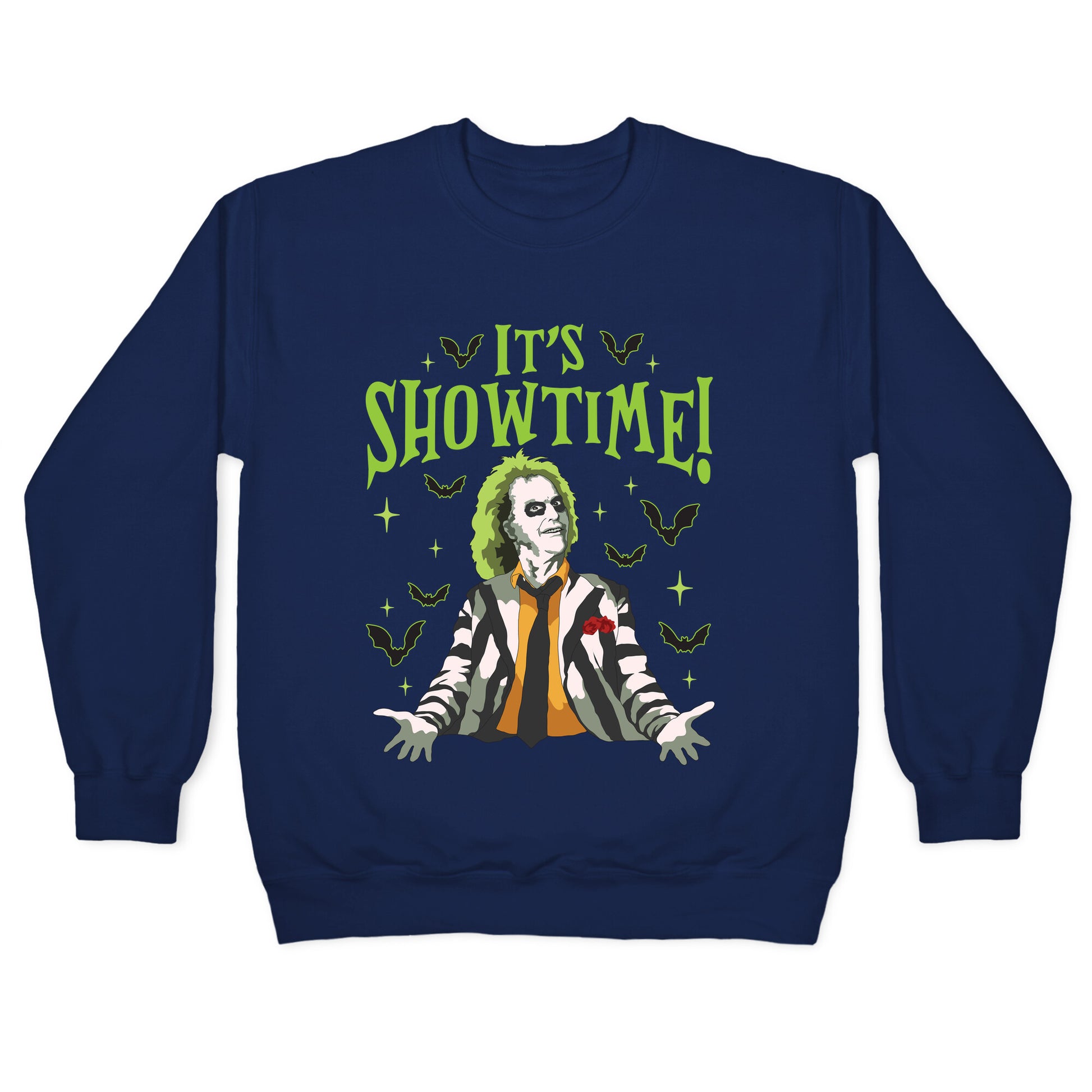 Beetlejuice Its Showtime Crewneck Sweatshirt