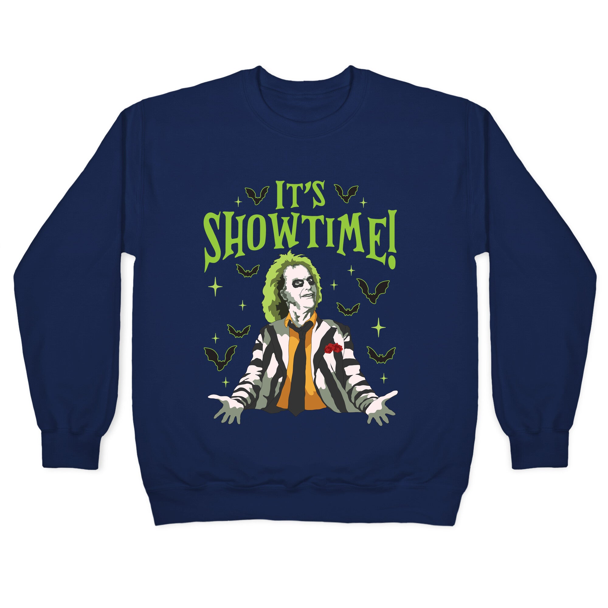 Beetlejuice Its Showtime Crewneck Sweatshirt