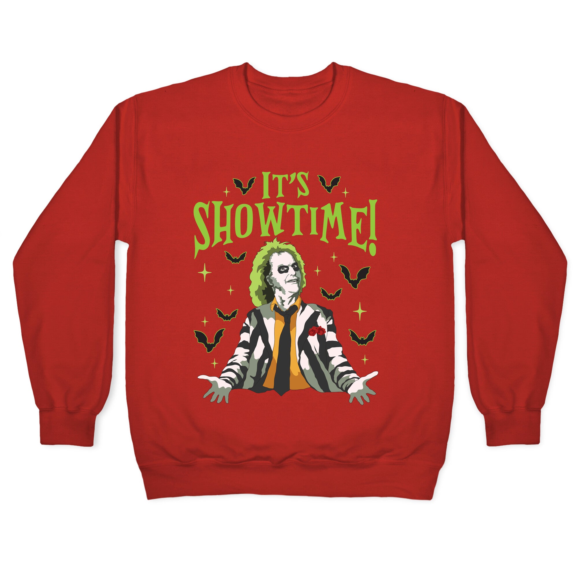 Beetlejuice Its Showtime Crewneck Sweatshirt
