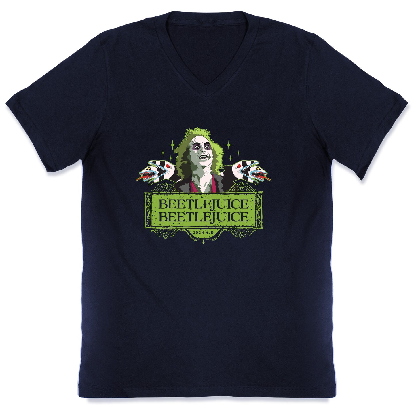 Beetlejuice Beetlejuice V-Neck