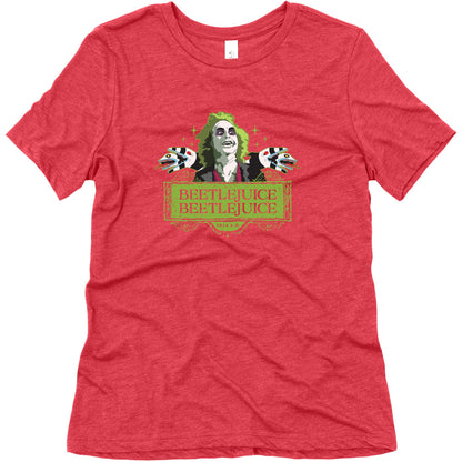 Beetlejuice Beetlejuice Womens Triblend Tee