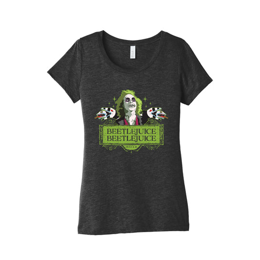 Beetlejuice Beetlejuice Womens Triblend Tee