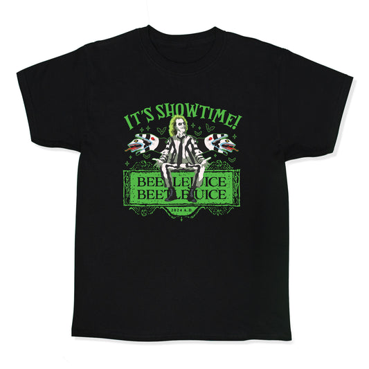 Beetlejuice Its Showtime Kids Tee