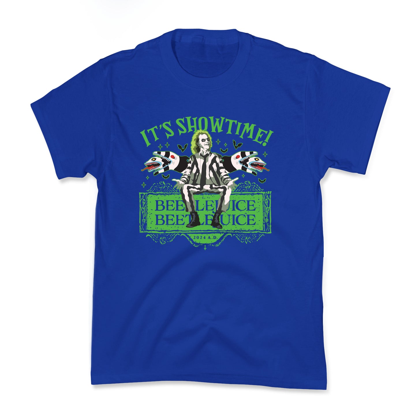 Beetlejuice Its Showtime Kids Tee