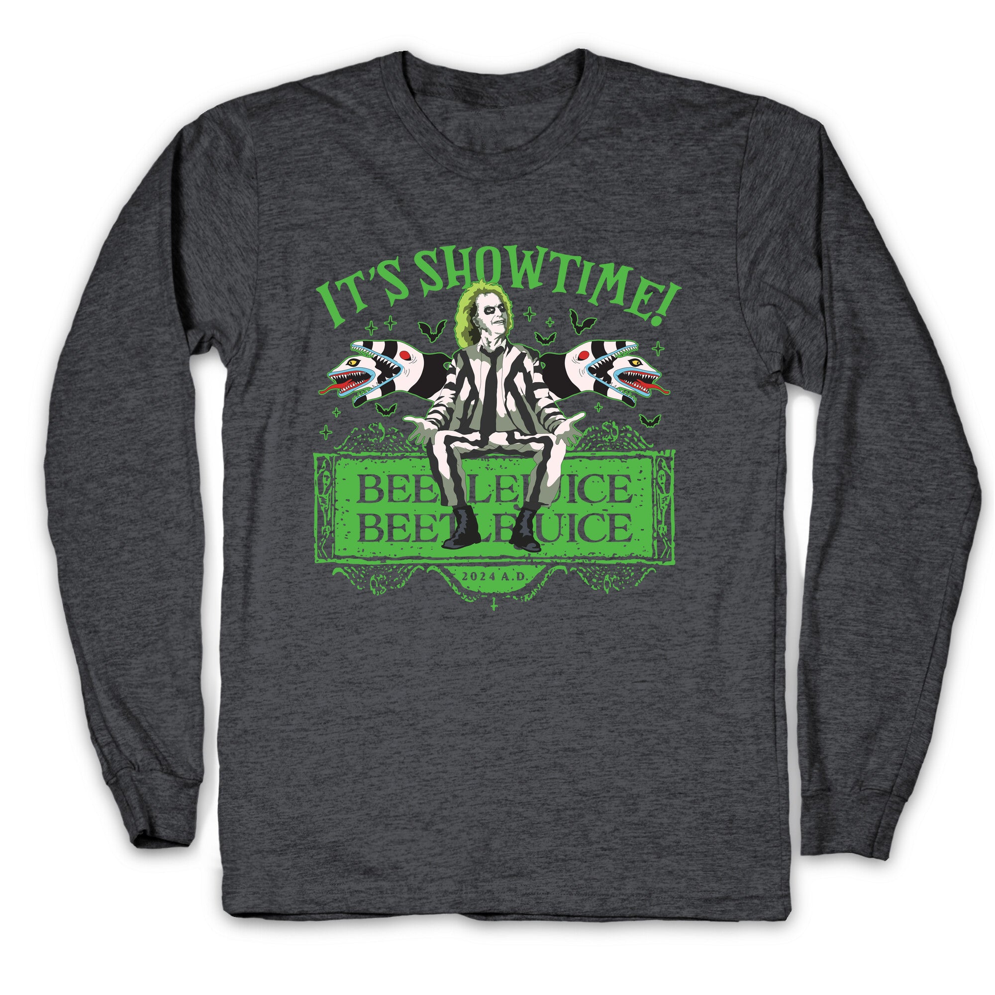 Beetlejuice Its Showtime Longsleeve Tee