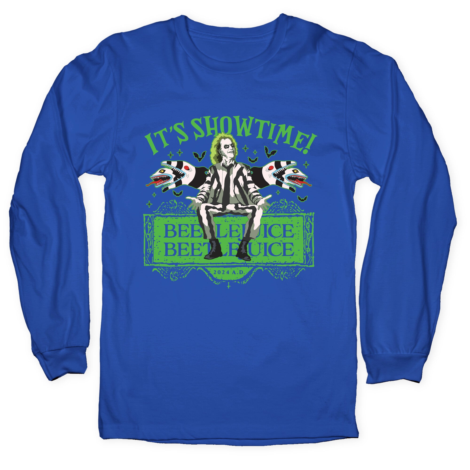 Beetlejuice Its Showtime Longsleeve Tee