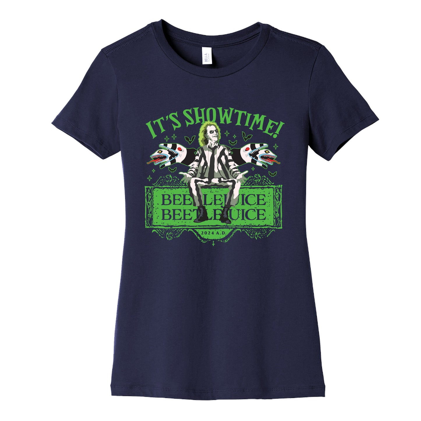 Beetlejuice Its Showtime Womens Cotton Tee