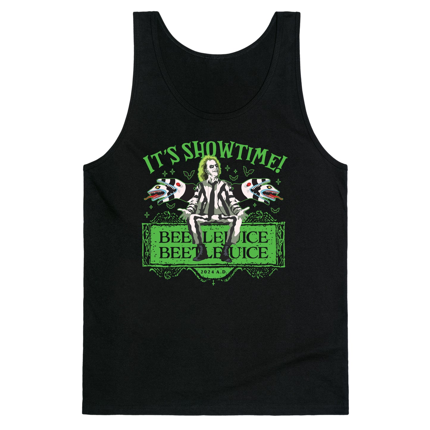 Beetlejuice Its Showtime Tank Top